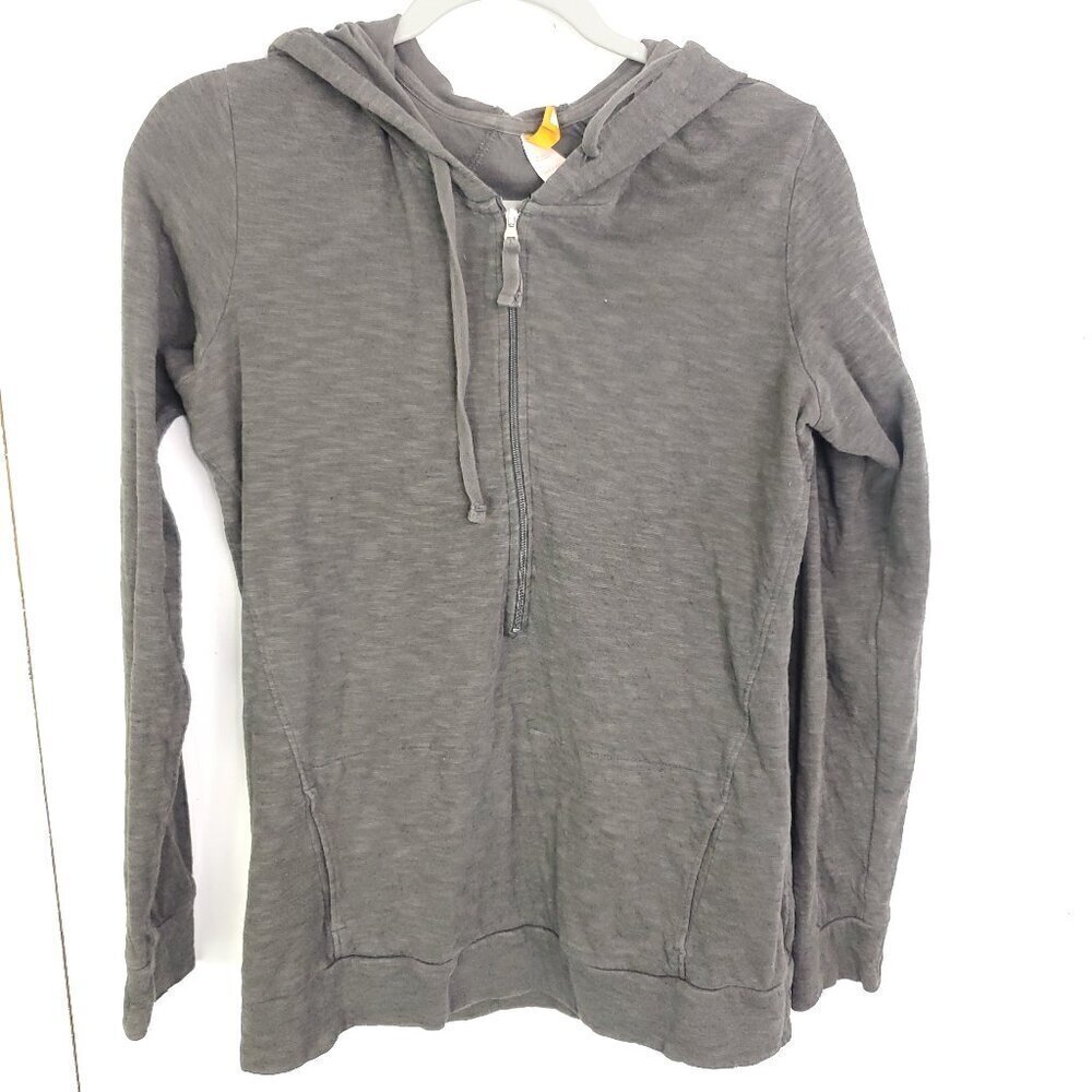 Lucy Jacket WOmens Full Zip Hooded Heathered Gray Lightweight Athleisure Casual